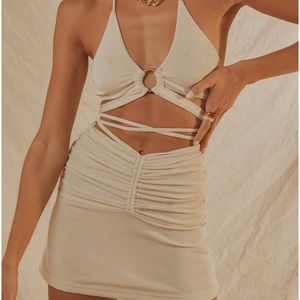 Pepper Mayo Lila Top & Lennon Skirt in Ivory US 2